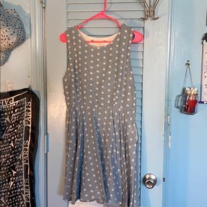 Light Blue Polka Dot Dress